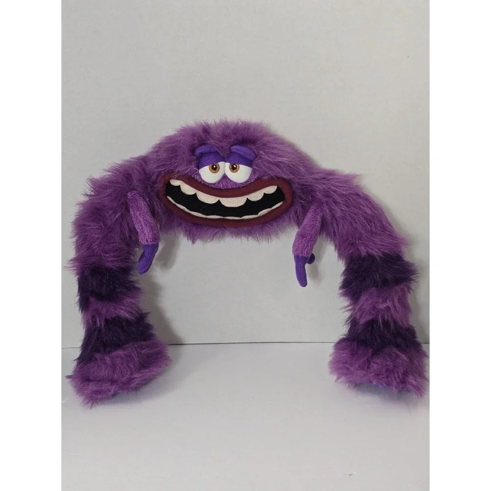Disney Store Pixar Monsters Inc University Art Plush Purple Stuffed Animal